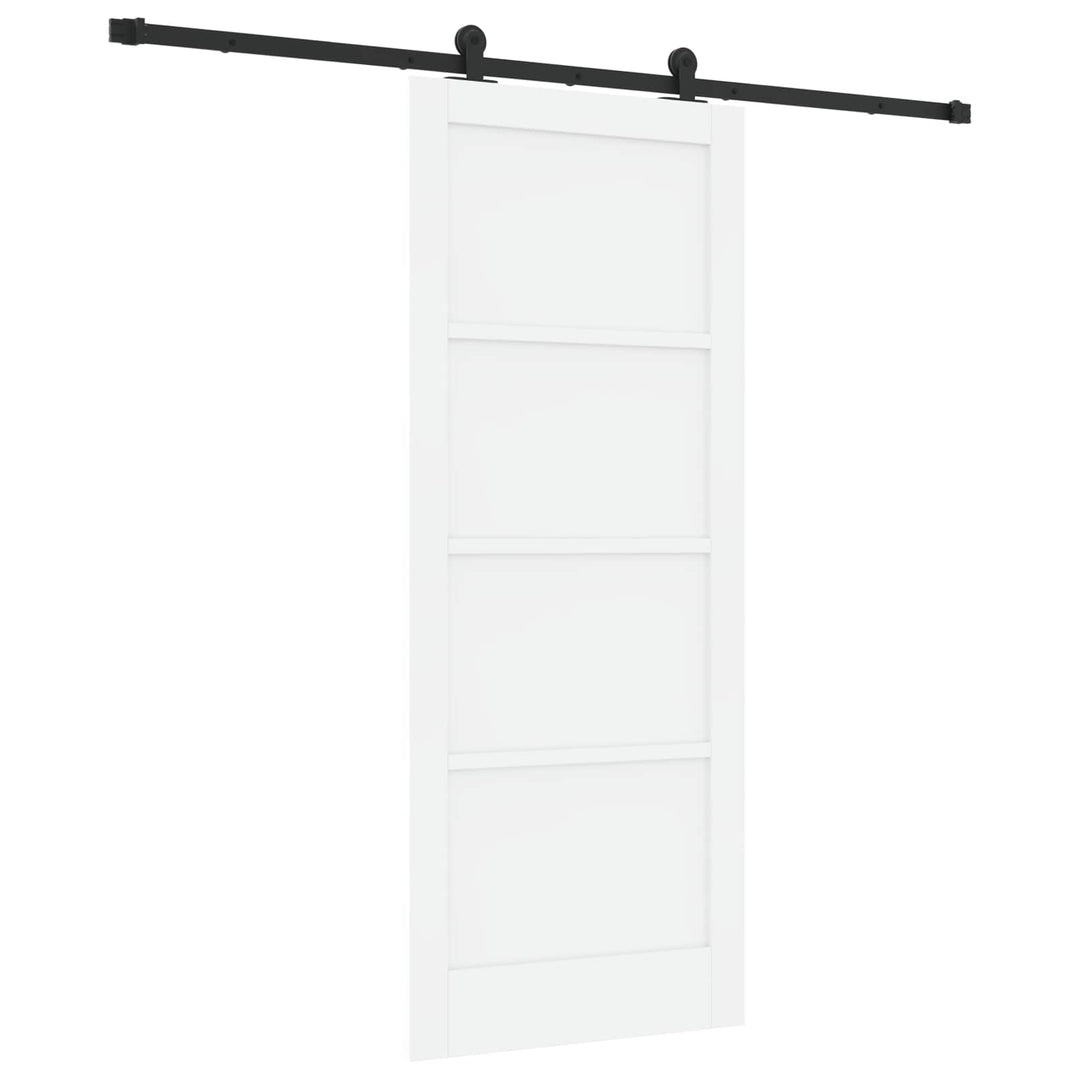 Skydedør ORKDAL Hvid 83 x 202 cm Massivt fyrretræ