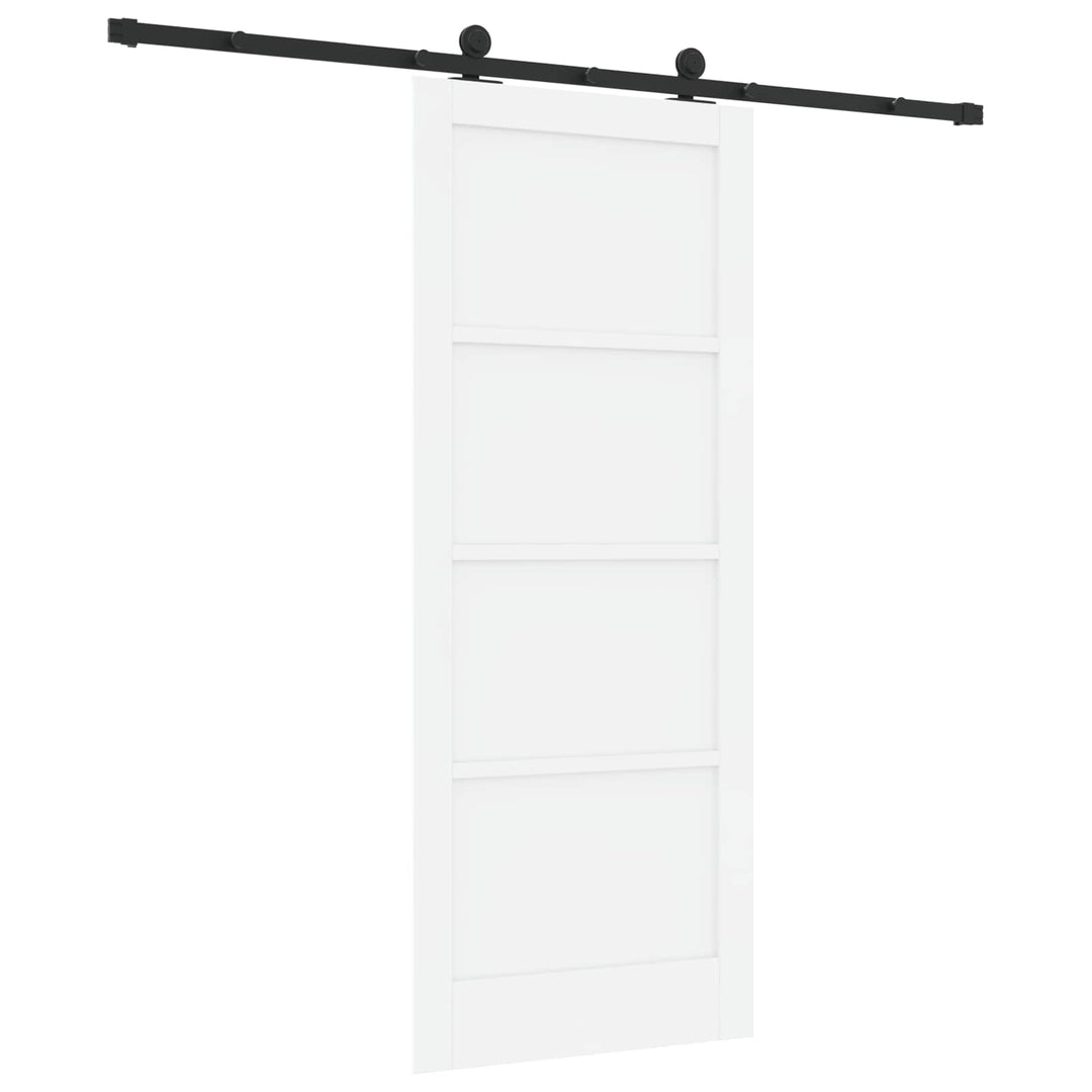 Skydedør ORKDAL Hvid 83 x 202 cm Massivt fyrretræ