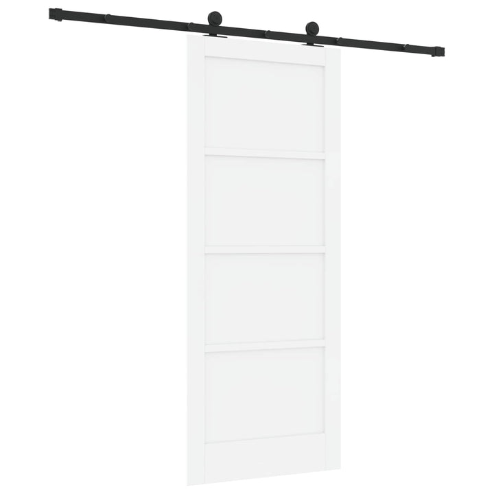 Skydedør ORKDAL Hvid 83 x 202 cm Massivt fyrretræ