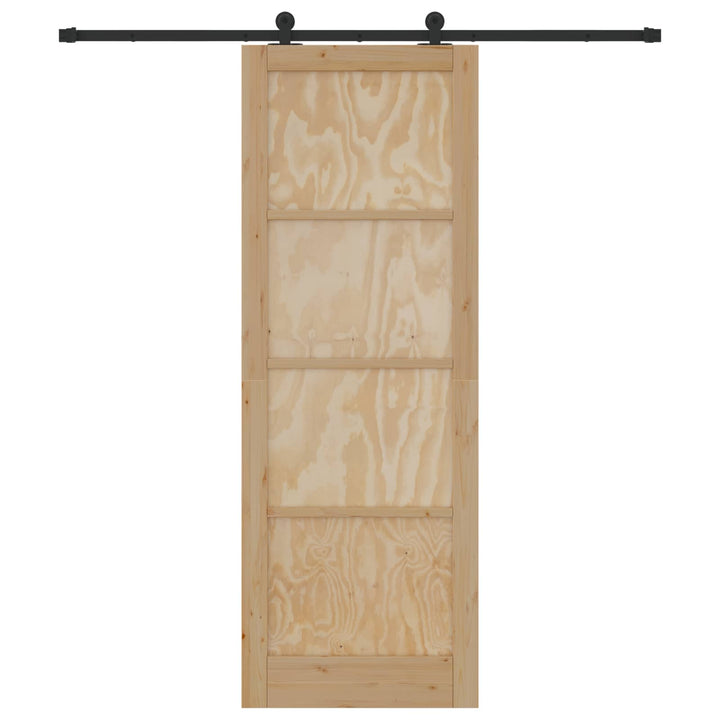 Skydedør ORKDAL Naturfarvet 83 x 232 cm Massivt fyrretræ