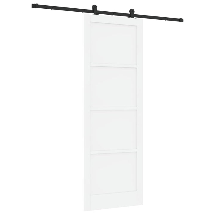 Skydedør ORKDAL Hvid 83 x 232 cm Massivt fyrretræ