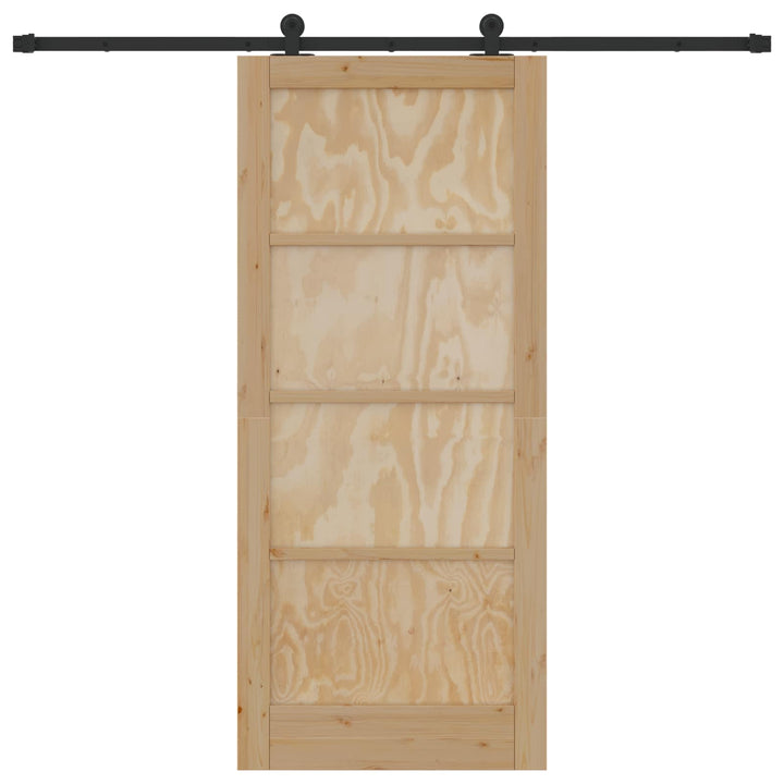 Skydedør ORKDAL Naturfarvet 86 x 198,5 cm Massivt fyrretræ