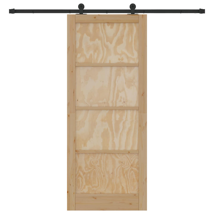 Skydedør ORKDAL Naturfarvet 86 x 211 cm Massivt fyrretræ