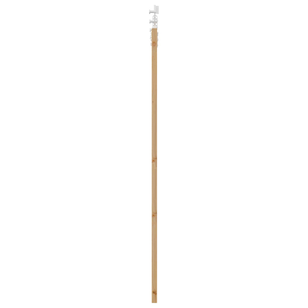 Skydedør Natur og hvid 61 x 198,5 cm Massivt fyrretræ