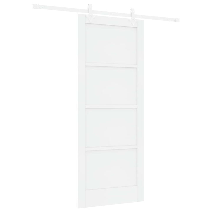 Skydedør Hvid 83 x 202 cm Massivt fyrretræ