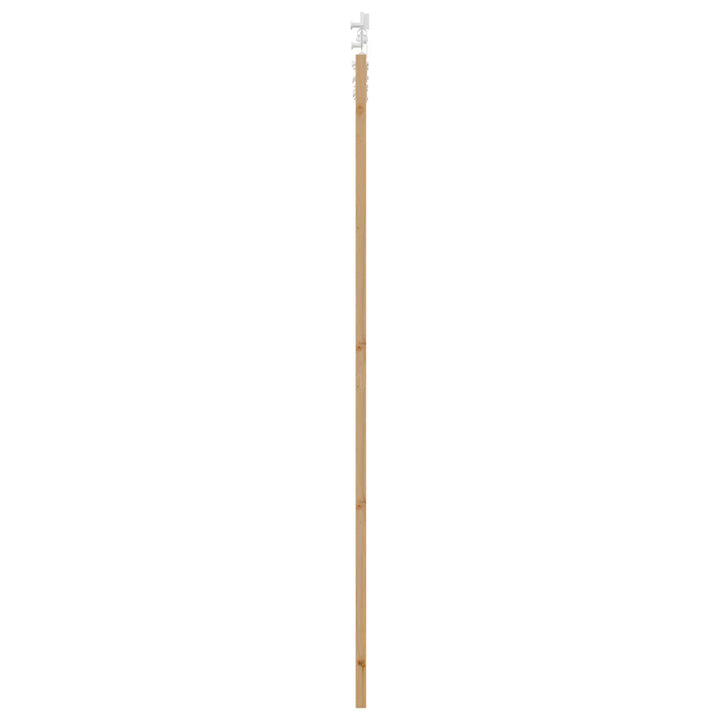Skydedør Natur og hvid 83 x 232 cm Massivt fyrretræ