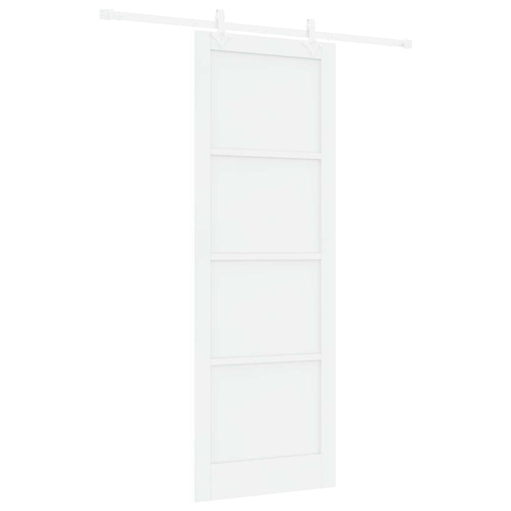 Skydedør Hvid 83 x 232 cm Massivt fyrretræ