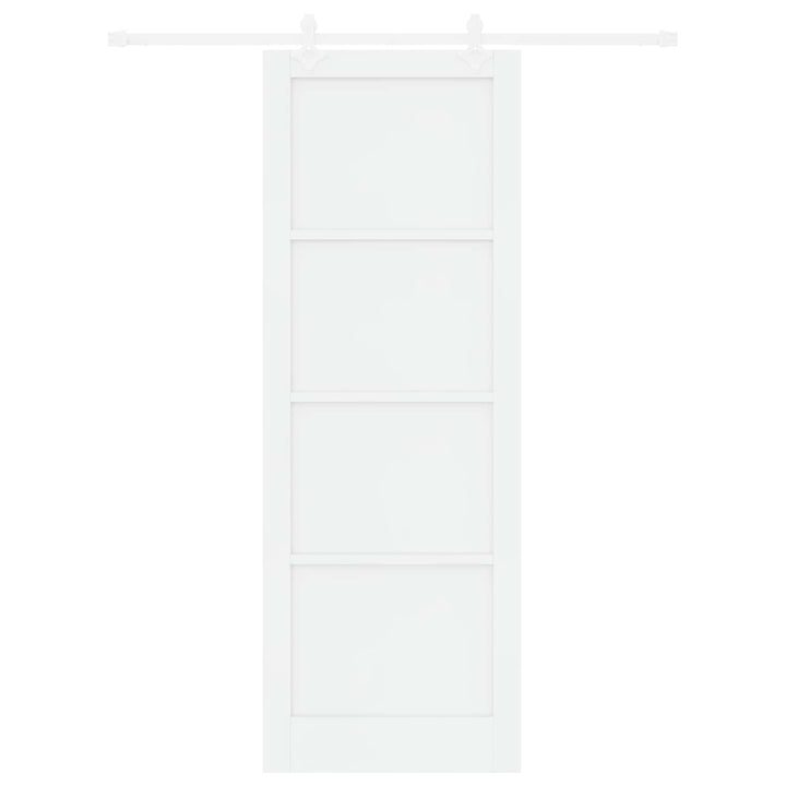 Skydedør Hvid 83 x 232 cm Massivt fyrretræ