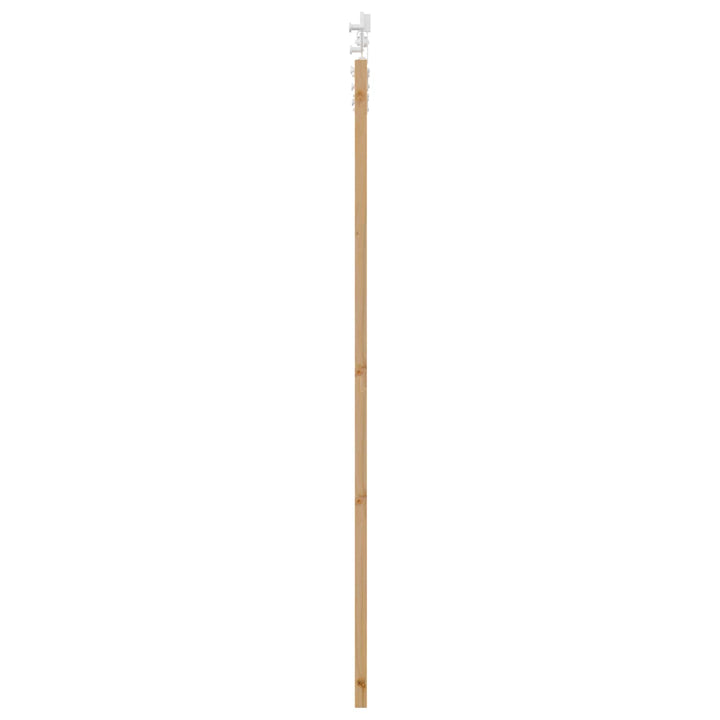Skydedør Natur og hvid 86 x 198,5 cm Massivt fyrretræ