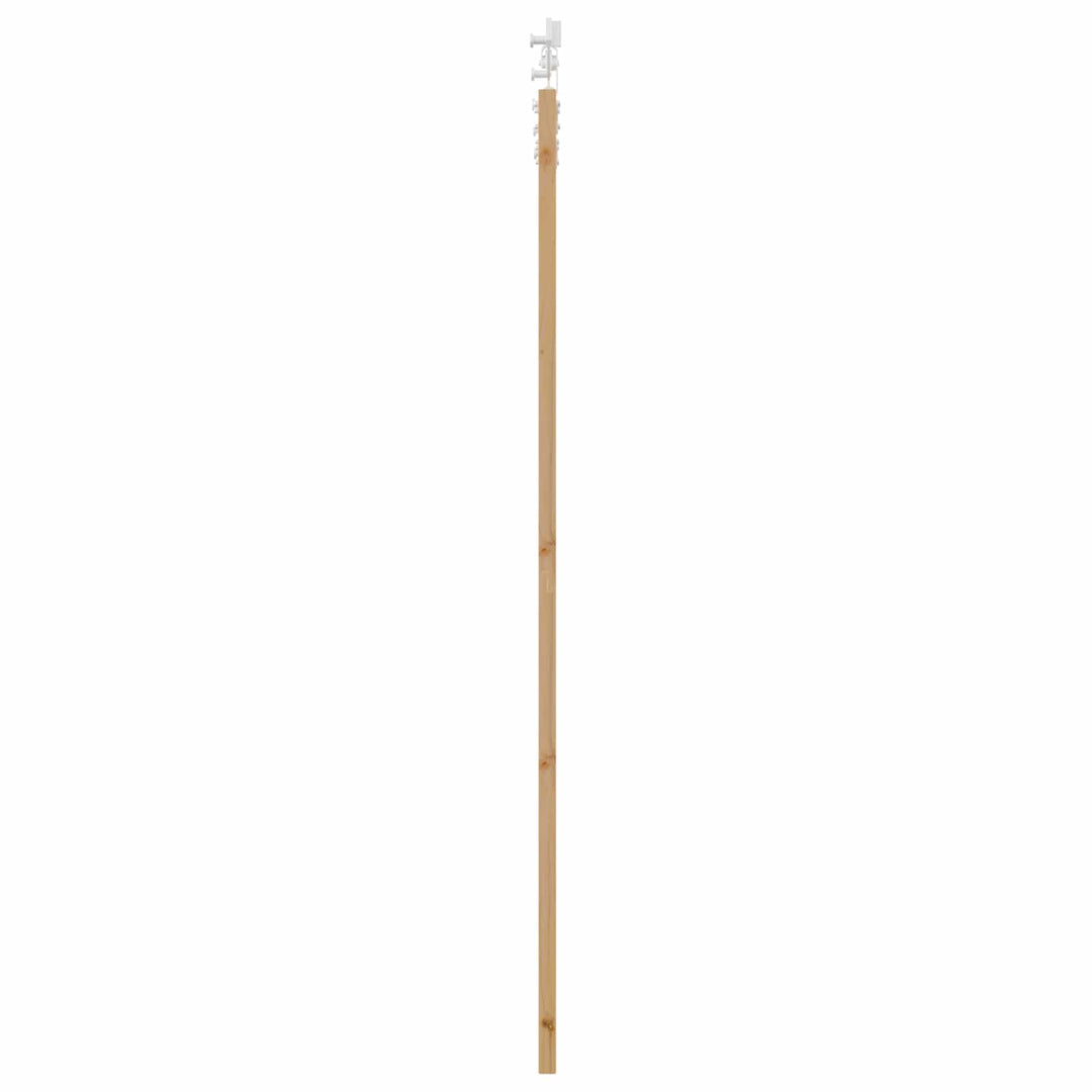 Skydedør Natur og hvid 86 x 211 cm Massivt fyrretræ