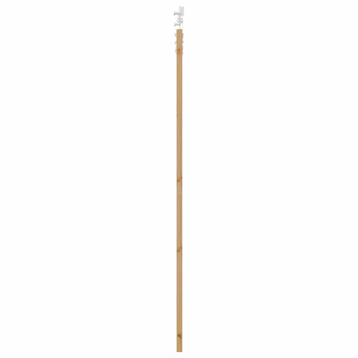 Skydedør Natur og hvid 86 x 211 cm Massivt fyrretræ