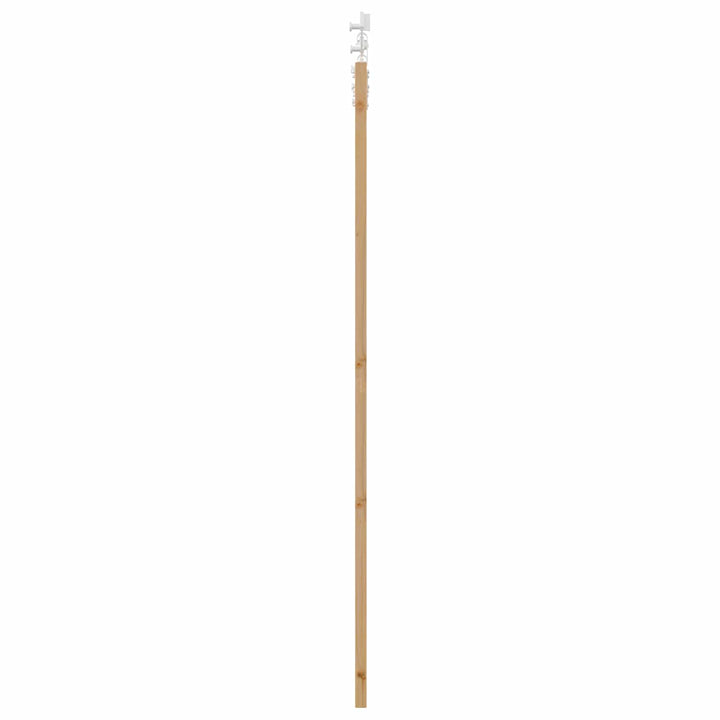 Skydedør Natur og hvid 83 x 211 cm Massivt fyrretræ