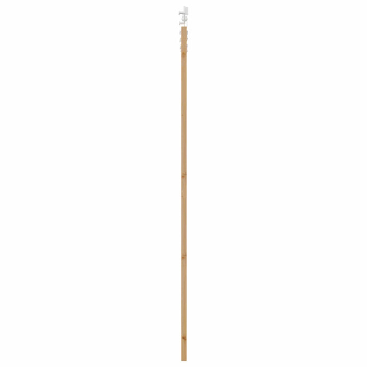 Skydedør Natur og hvid 83 x 232 cm Massivt fyrretræ