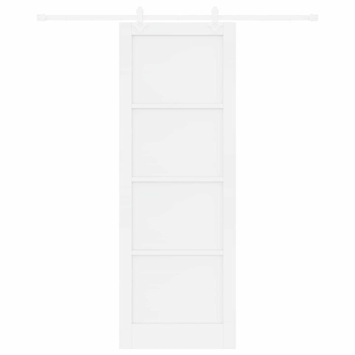 Skydedør Hvid 83 x 232 cm Massivt fyrretræ