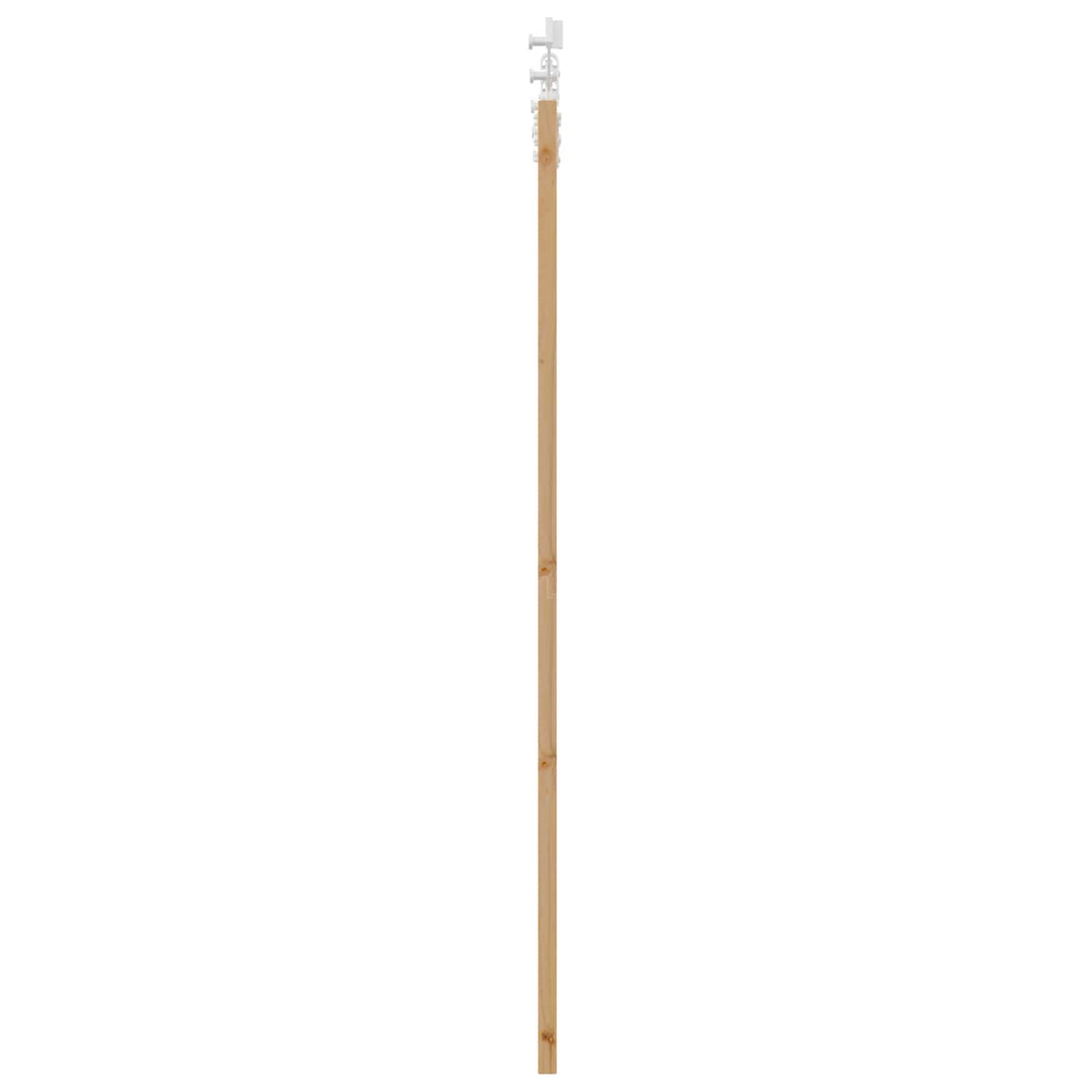 Skydedør Natur og hvid 86 x 198,5 cm Massivt fyrretræ