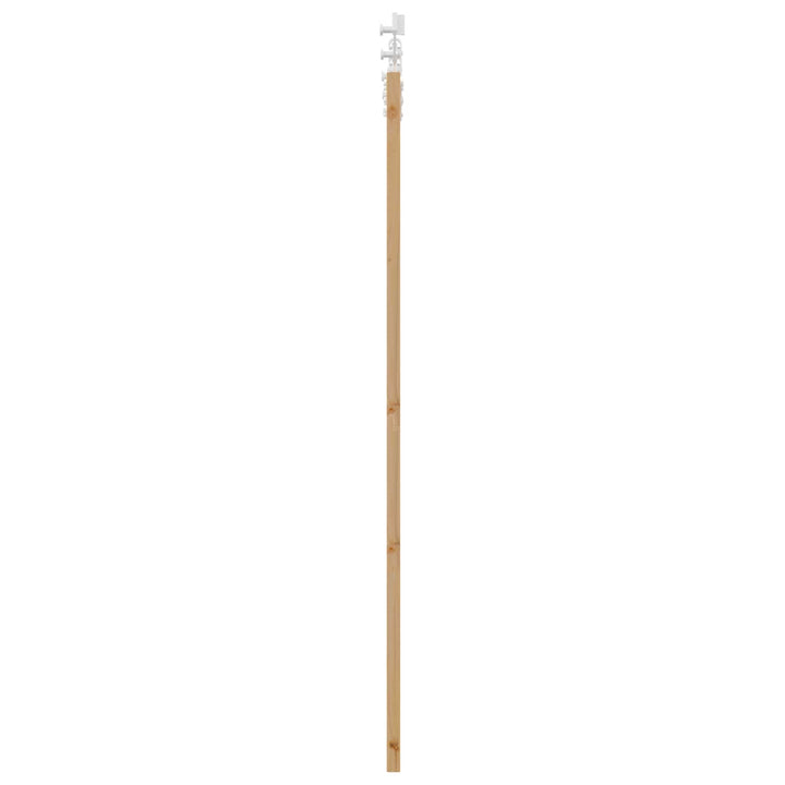 Skydedør Natur og hvid 86 x 198,5 cm Massivt fyrretræ