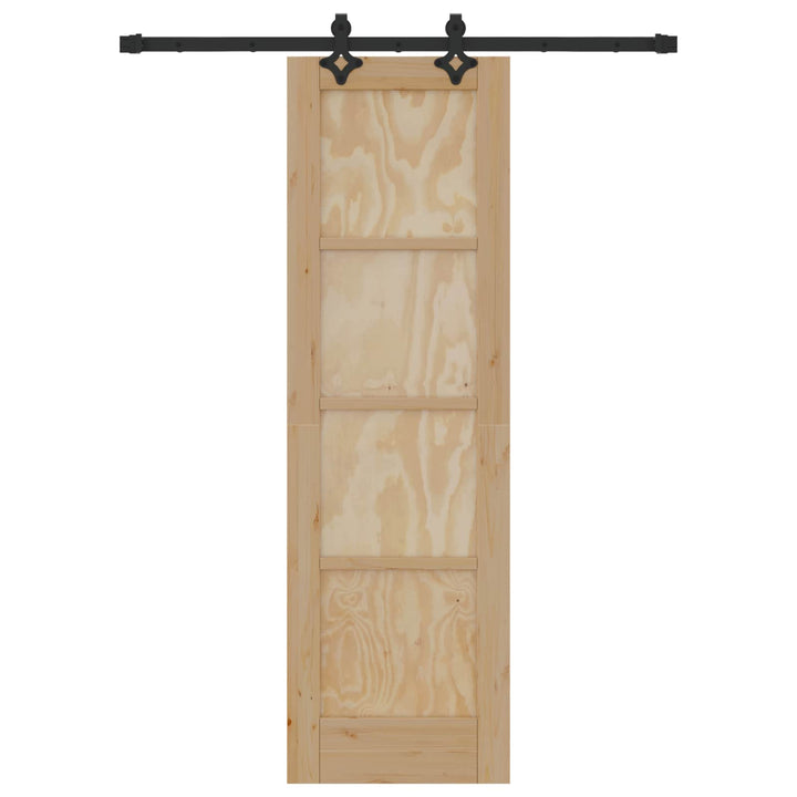 Skydedør ORKDAL Naturfarvet 61 x 198,5 cm Massivt fyrretræ