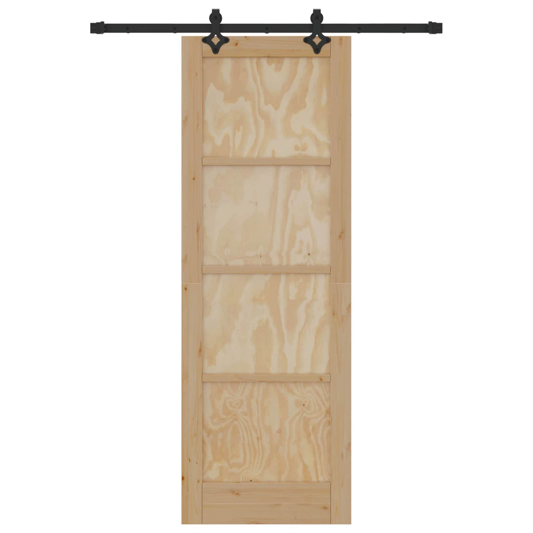 Skydedør ORKDAL Naturfarvet 73,5 x 211 cm Massivt fyrretræ