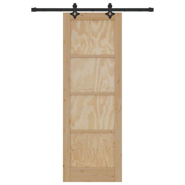 Skydedør ORKDAL Naturfarvet 73,5 x 211 cm Massivt fyrretræ