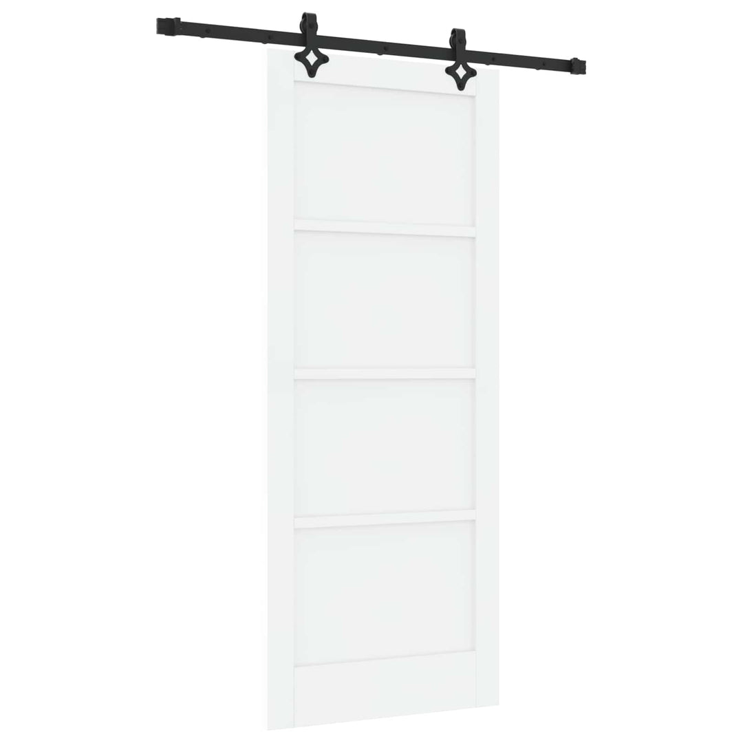 Skydedør ORKDAL Hvid 83 x 202 cm Massivt fyrretræ