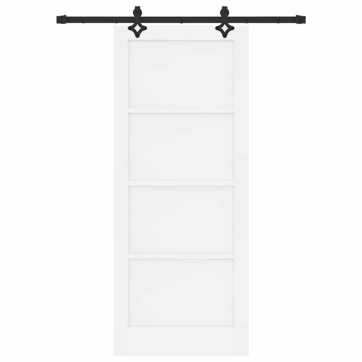 Skydedør ORKDAL Hvid 83 x 202 cm Massivt fyrretræ