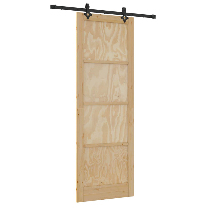 Skydedør ORKDAL Naturfarvet 83 x 232 cm Massivt fyrretræ