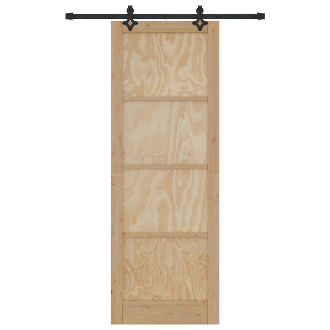 Skydedør ORKDAL Naturfarvet 83 x 232 cm Massivt fyrretræ