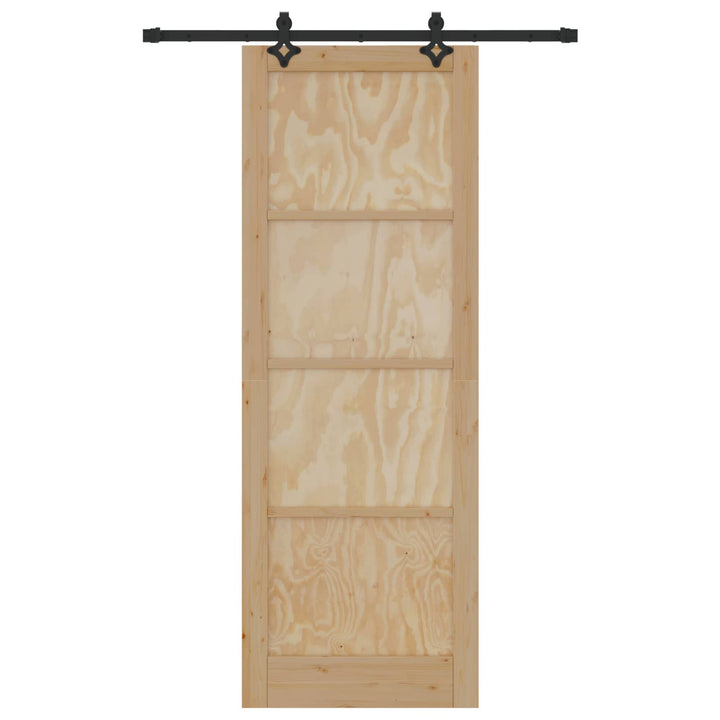 Skydedør ORKDAL Naturfarvet 83 x 232 cm Massivt fyrretræ