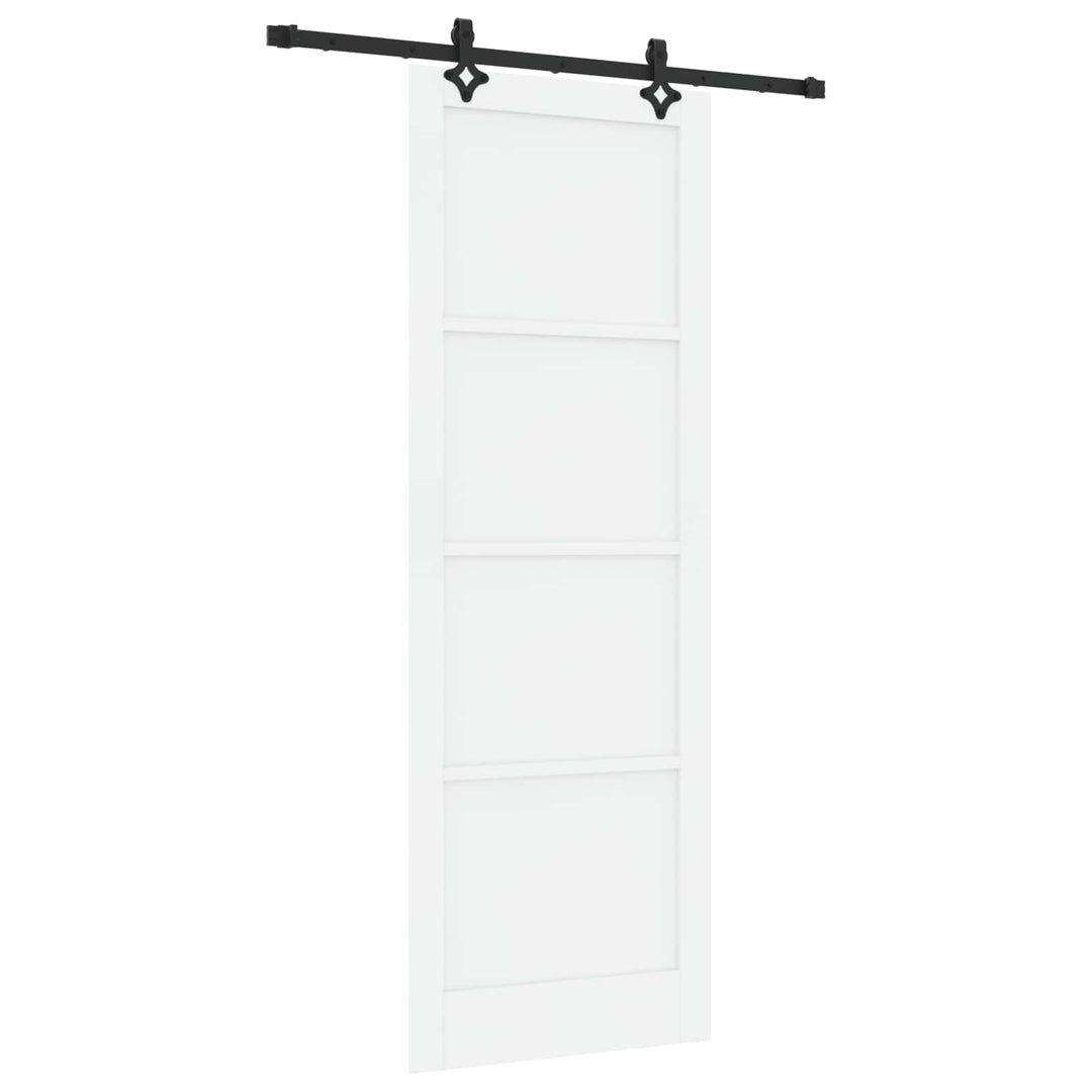 Skydedør ORKDAL Hvid 83 x 232 cm Massivt fyrretræ