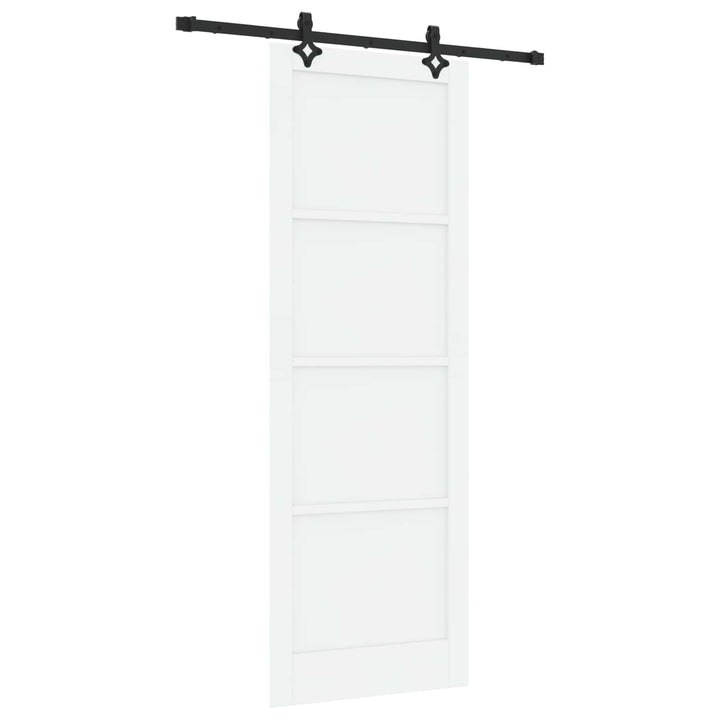 Skydedør ORKDAL Hvid 83 x 232 cm Massivt fyrretræ
