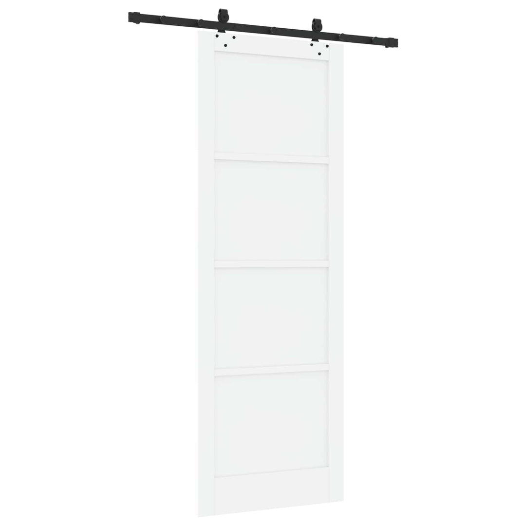Skydedør ORKDAL Hvid 83 x 232 cm Massivt fyrretræ