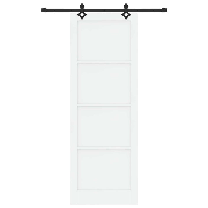 Skydedør ORKDAL Hvid 83 x 232 cm Massivt fyrretræ