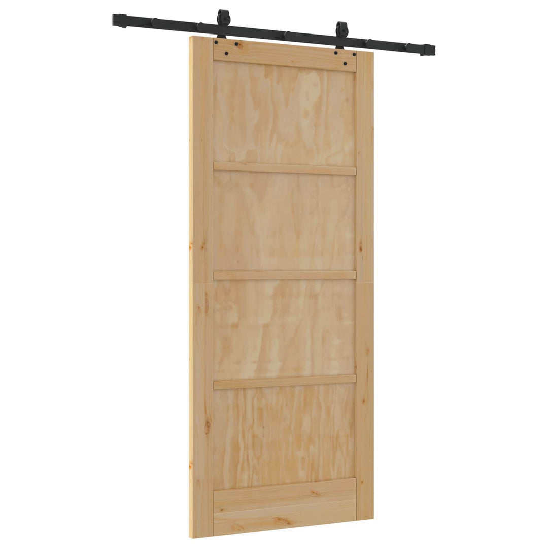 Skydedør ORKDAL Naturfarvet 86 x 198,5 cm Massivt fyrretræ
