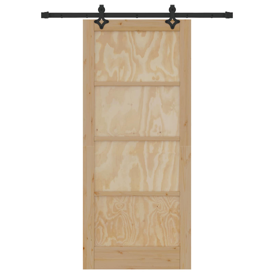 Skydedør ORKDAL Naturfarvet 86 x 198,5 cm Massivt fyrretræ