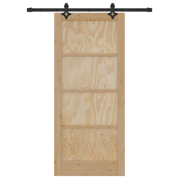 Skydedør ORKDAL Naturfarvet 86 x 198,5 cm Massivt fyrretræ