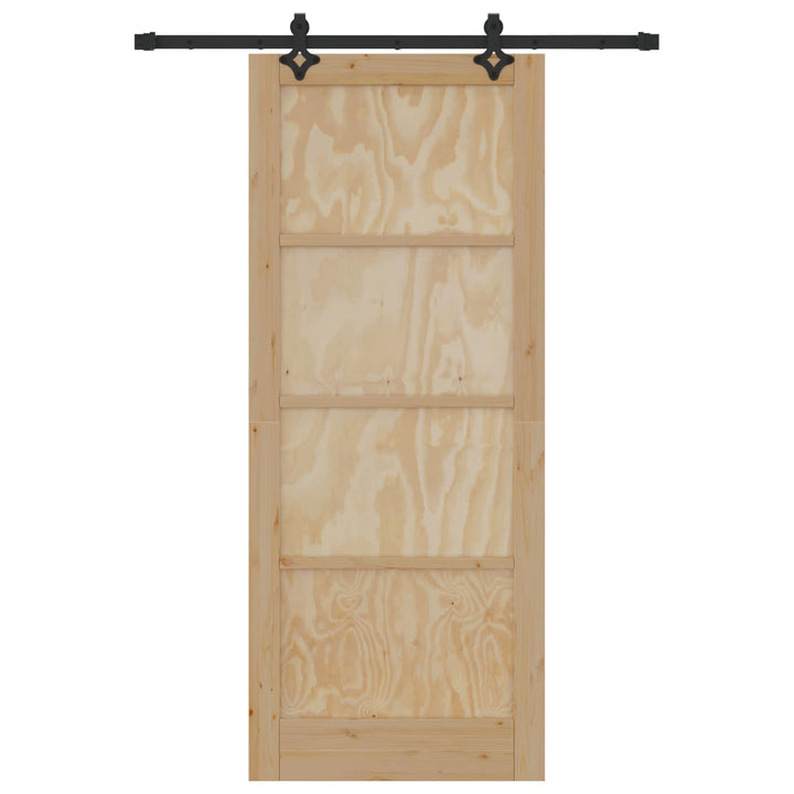 Skydedør ORKDAL Naturfarvet 86 x 211 cm Massivt fyrretræ