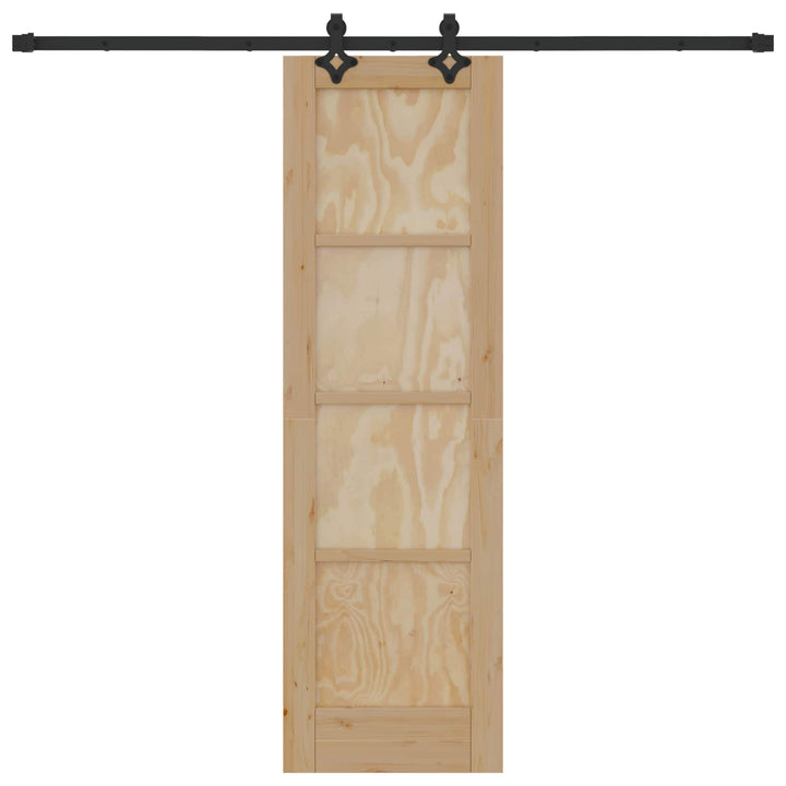 Skydedør ORKDAL Naturfarvet 61 x 198,5 cm Massivt fyrretræ