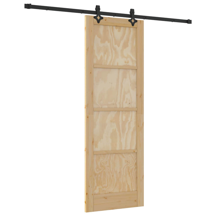 Skydedør ORKDAL Naturfarvet 73,5 x 211 cm Massivt fyrretræ