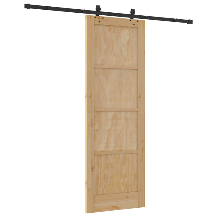 Skydedør ORKDAL Naturfarvet 73,5 x 211 cm Massivt fyrretræ