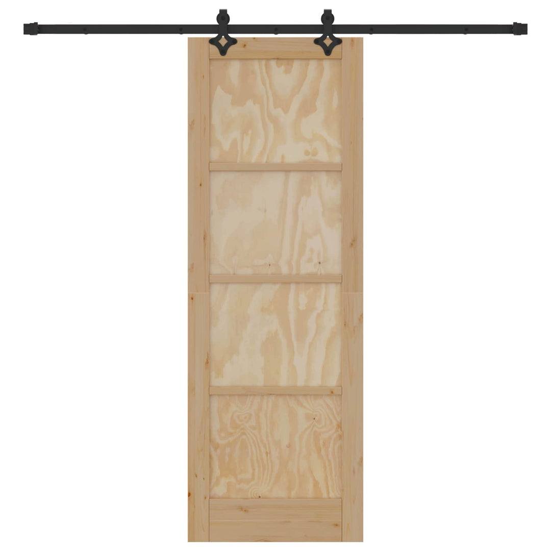 Skydedør ORKDAL Naturfarvet 73,5 x 211 cm Massivt fyrretræ