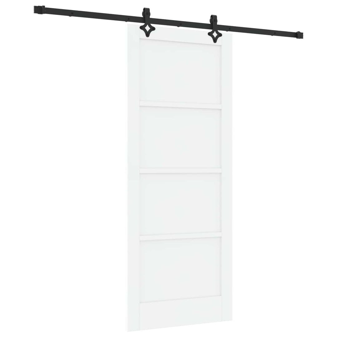 Skydedør ORKDAL Hvid 83 x 202 cm Massivt fyrretræ
