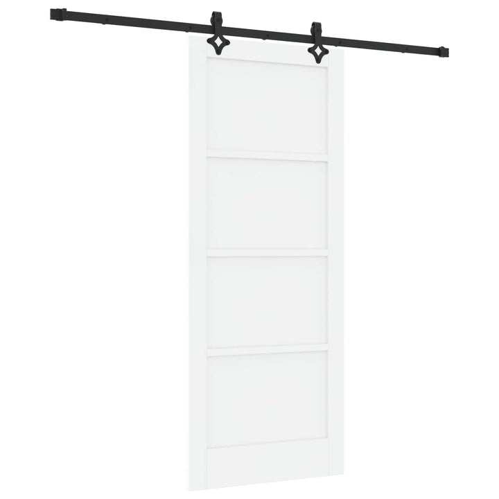 Skydedør ORKDAL Hvid 83 x 202 cm Massivt fyrretræ