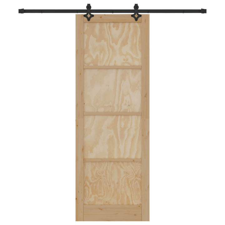 Skydedør ORKDAL Naturfarvet 83 x 232 cm Massivt fyrretræ