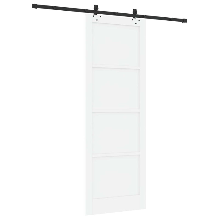 Skydedør ORKDAL Hvid 83 x 232 cm Massivt fyrretræ