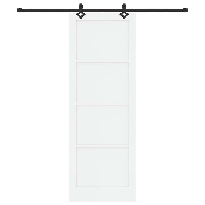 Skydedør ORKDAL Hvid 83 x 232 cm Massivt fyrretræ