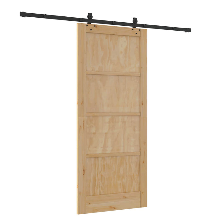 Skydedør ORKDAL Naturfarvet 86 x 198,5 cm Massivt fyrretræ
