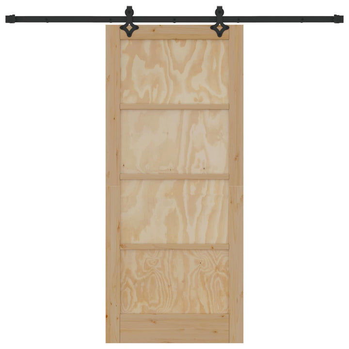 Skydedør ORKDAL Naturfarvet 86 x 198,5 cm Massivt fyrretræ