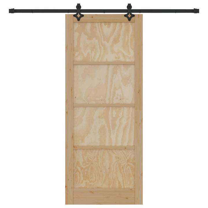 Skydedør ORKDAL Naturfarvet 86 x 211 cm Massivt fyrretræ
