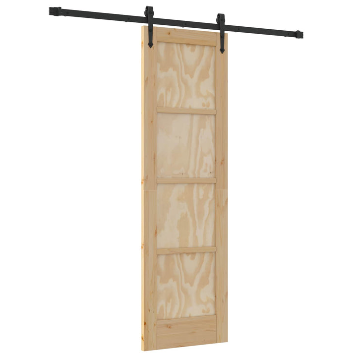 Skydedør ORKDAL Naturfarvet og sort 61 x 198,5 cm