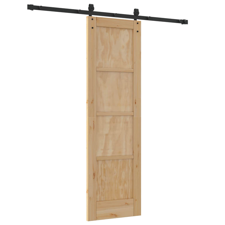 Skydedør ORKDAL Naturfarvet og sort 61 x 198,5 cm